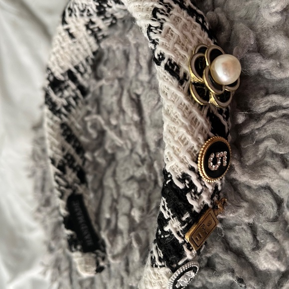 Handmade Fashion Embroidery Tweed Headband NEW - Picture 3 of 3